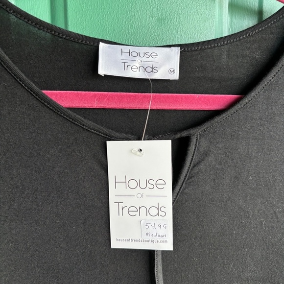 House of trends size medium black short dress or long tunic new nwt - Picture 5 of 9
